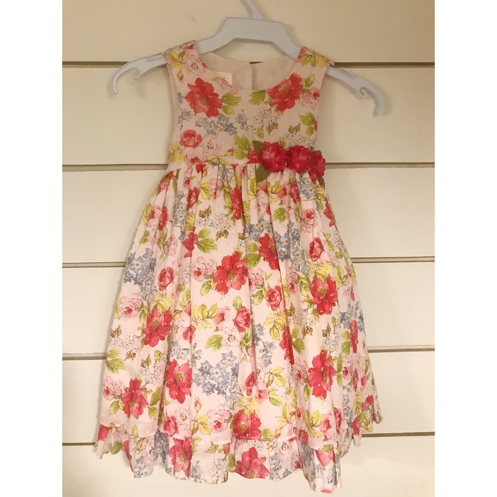 Laura Ashley Swiss Dot Floral Dress